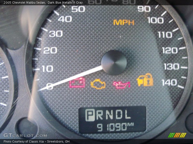 Dark Blue Metallic / Gray 2005 Chevrolet Malibu Sedan