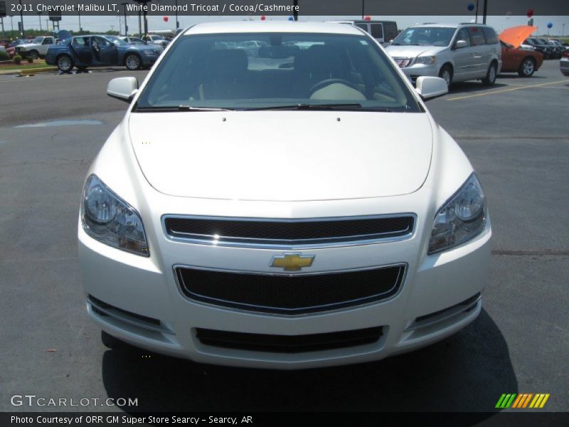 White Diamond Tricoat / Cocoa/Cashmere 2011 Chevrolet Malibu LT