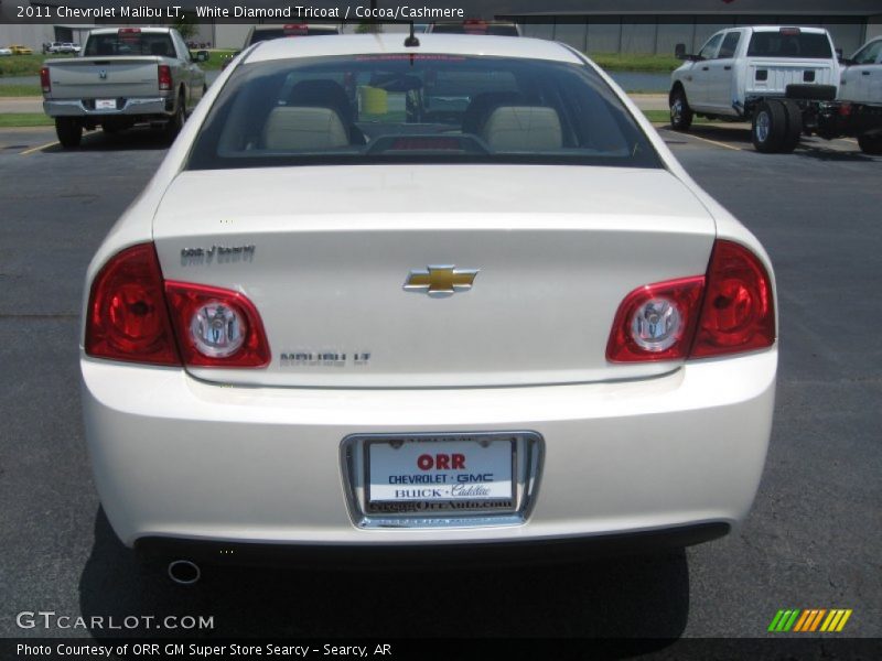 White Diamond Tricoat / Cocoa/Cashmere 2011 Chevrolet Malibu LT
