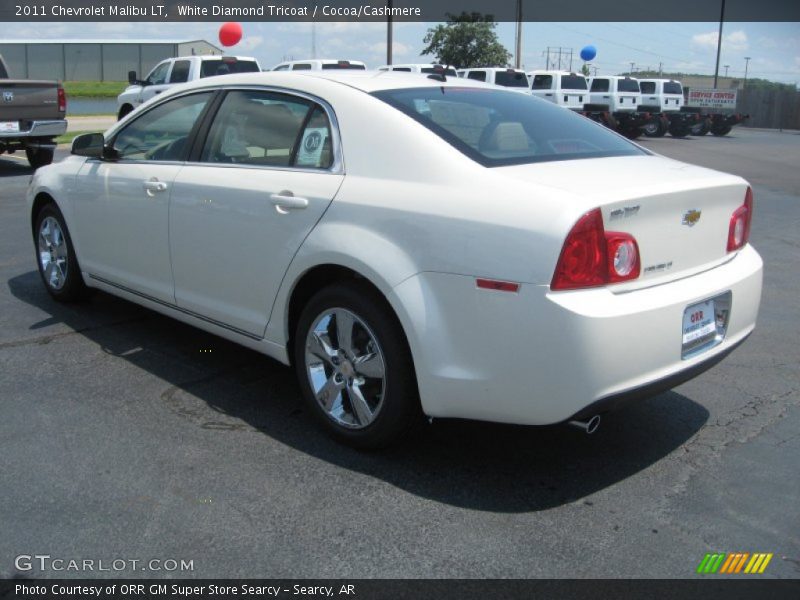 White Diamond Tricoat / Cocoa/Cashmere 2011 Chevrolet Malibu LT