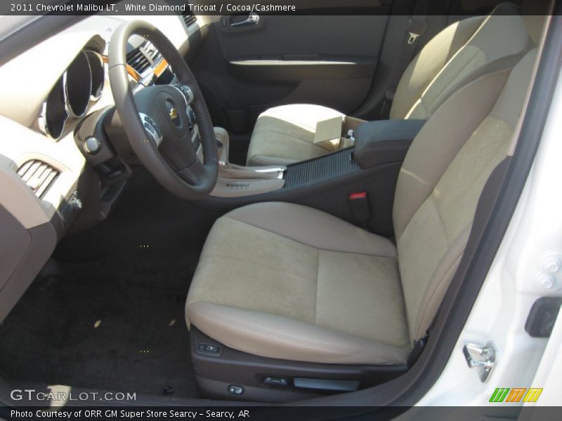 White Diamond Tricoat / Cocoa/Cashmere 2011 Chevrolet Malibu LT