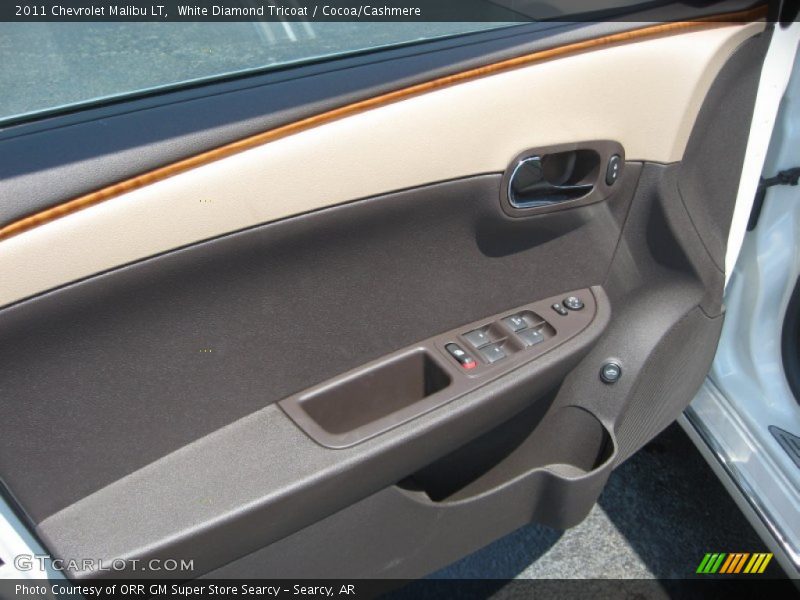 White Diamond Tricoat / Cocoa/Cashmere 2011 Chevrolet Malibu LT