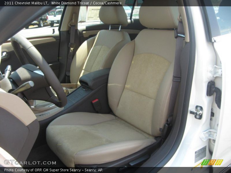 White Diamond Tricoat / Cocoa/Cashmere 2011 Chevrolet Malibu LT