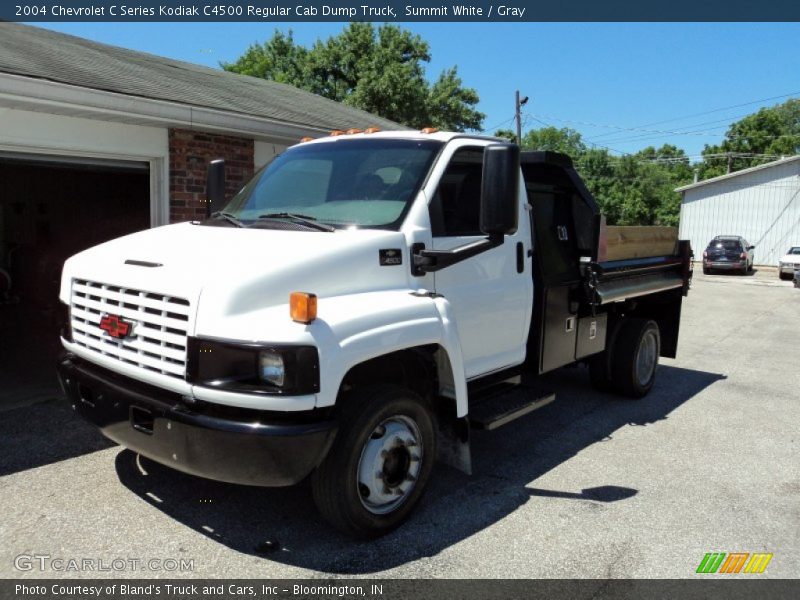 Front 3/4 View of 2004 C Series Kodiak C4500 Regular Cab Dump Truck