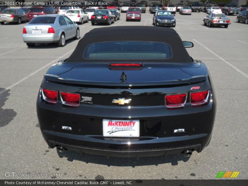 Black / Black 2011 Chevrolet Camaro LT/RS Convertible