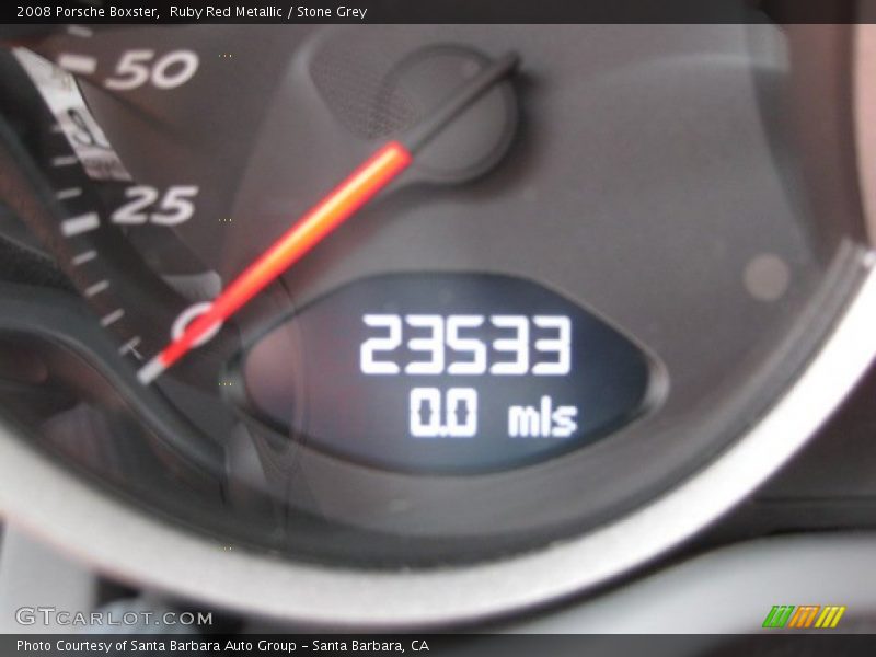 Ruby Red Metallic / Stone Grey 2008 Porsche Boxster