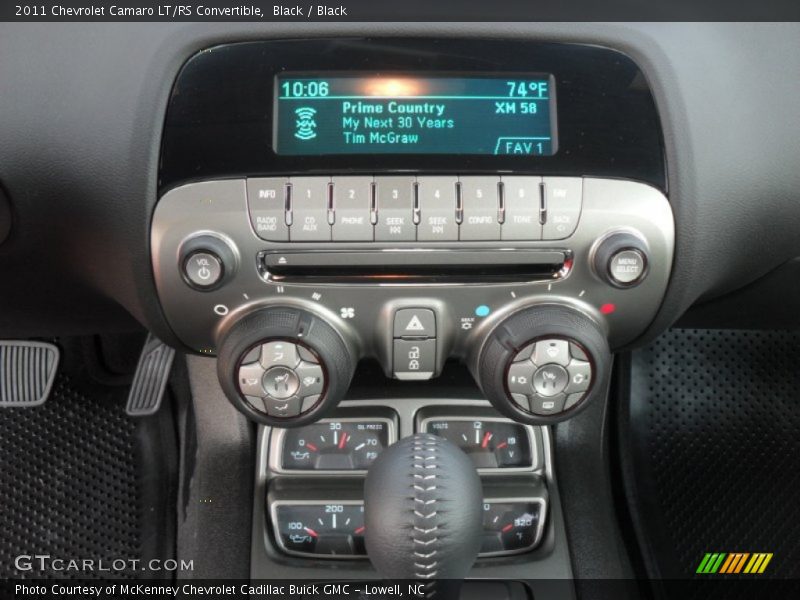 Controls of 2011 Camaro LT/RS Convertible