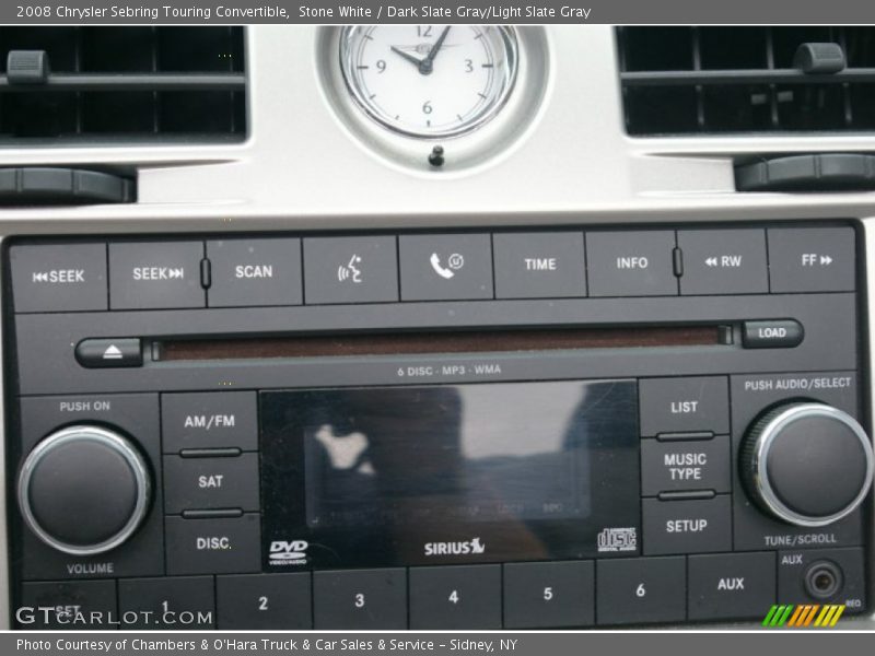 Stone White / Dark Slate Gray/Light Slate Gray 2008 Chrysler Sebring Touring Convertible