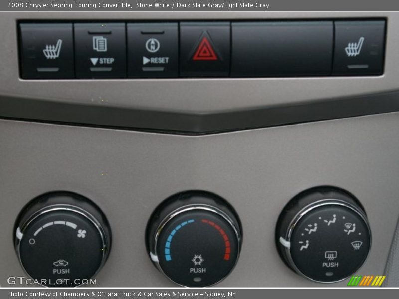 Stone White / Dark Slate Gray/Light Slate Gray 2008 Chrysler Sebring Touring Convertible