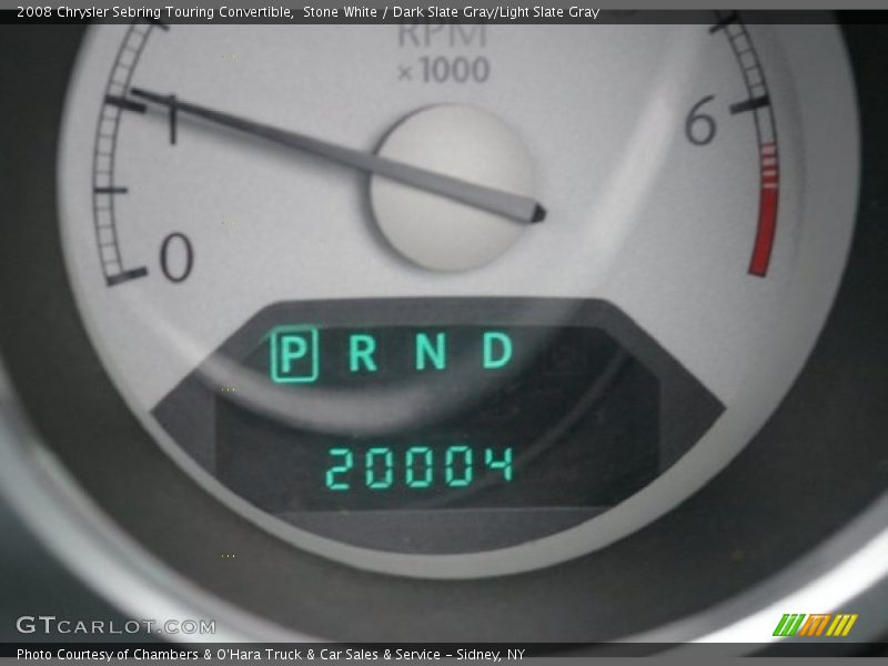 Stone White / Dark Slate Gray/Light Slate Gray 2008 Chrysler Sebring Touring Convertible