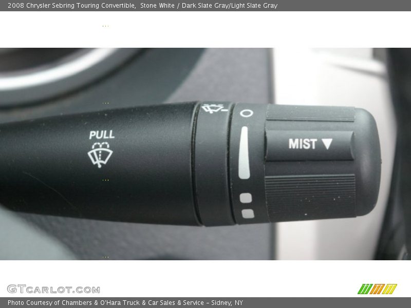 Stone White / Dark Slate Gray/Light Slate Gray 2008 Chrysler Sebring Touring Convertible