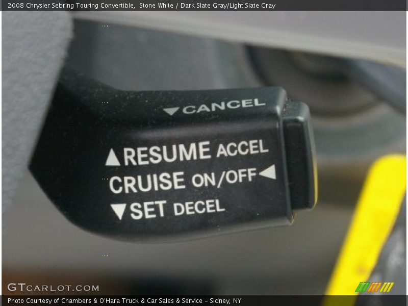 Stone White / Dark Slate Gray/Light Slate Gray 2008 Chrysler Sebring Touring Convertible