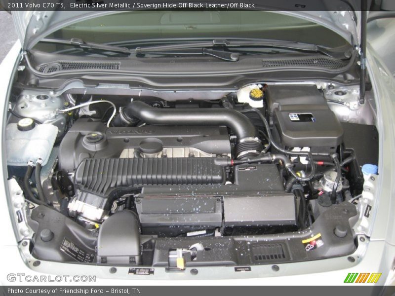 Electric Silver Metallic / Soverign Hide Off Black Leather/Off Black 2011 Volvo C70 T5