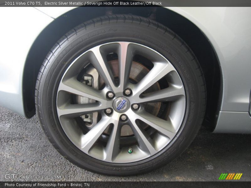 Electric Silver Metallic / Soverign Hide Off Black Leather/Off Black 2011 Volvo C70 T5