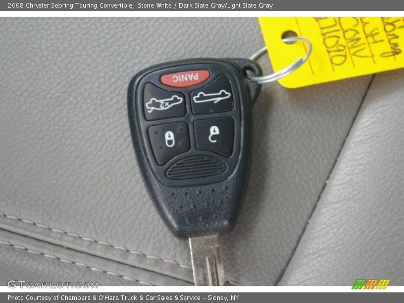Stone White / Dark Slate Gray/Light Slate Gray 2008 Chrysler Sebring Touring Convertible