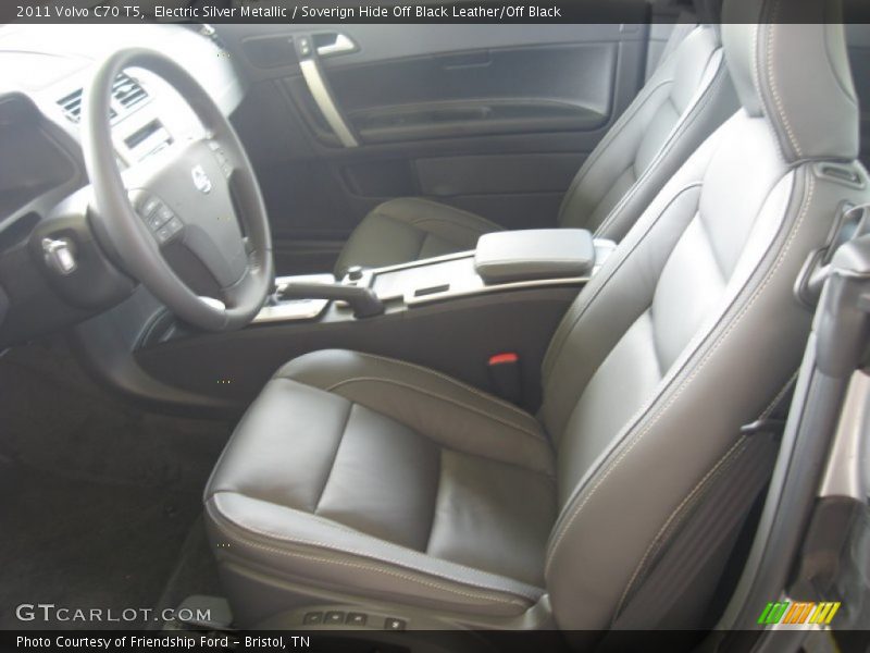 Electric Silver Metallic / Soverign Hide Off Black Leather/Off Black 2011 Volvo C70 T5