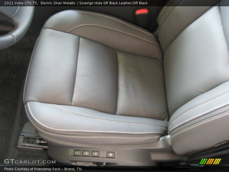 Electric Silver Metallic / Soverign Hide Off Black Leather/Off Black 2011 Volvo C70 T5