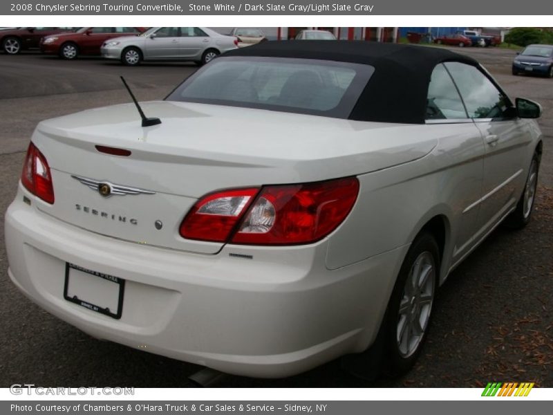 Stone White / Dark Slate Gray/Light Slate Gray 2008 Chrysler Sebring Touring Convertible