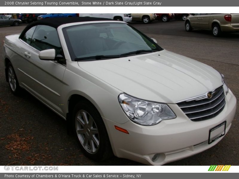 Stone White / Dark Slate Gray/Light Slate Gray 2008 Chrysler Sebring Touring Convertible