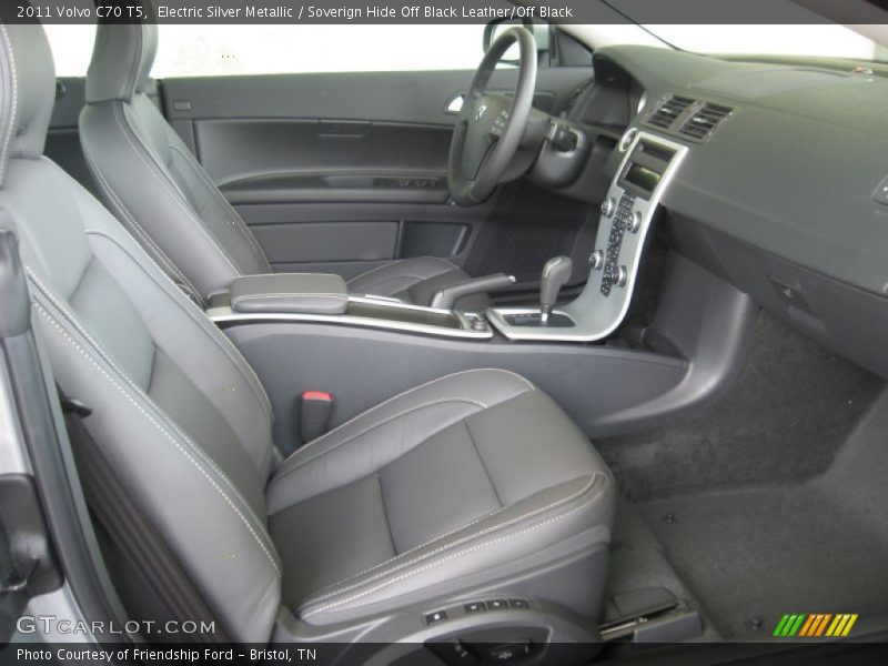 Electric Silver Metallic / Soverign Hide Off Black Leather/Off Black 2011 Volvo C70 T5