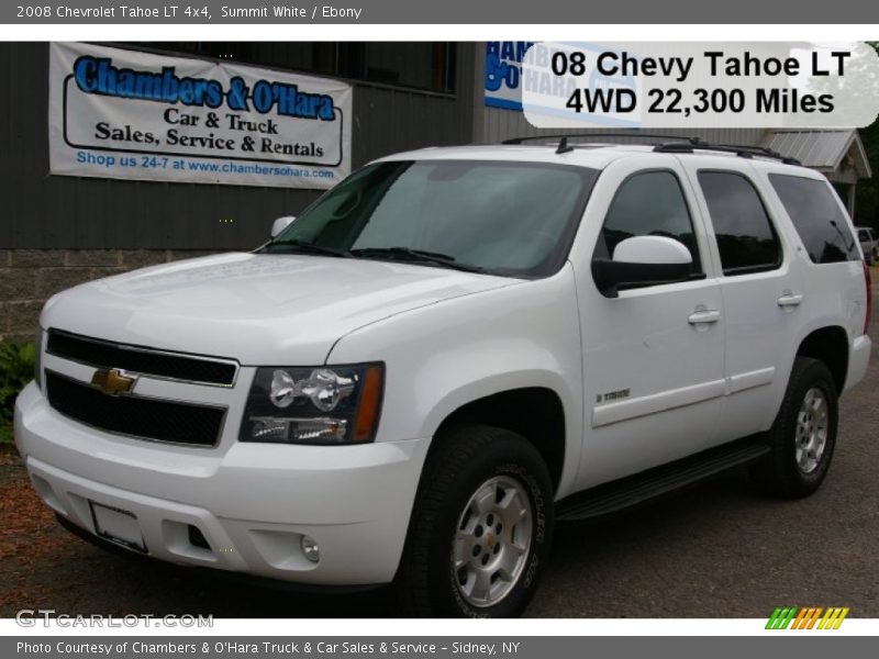 Summit White / Ebony 2008 Chevrolet Tahoe LT 4x4