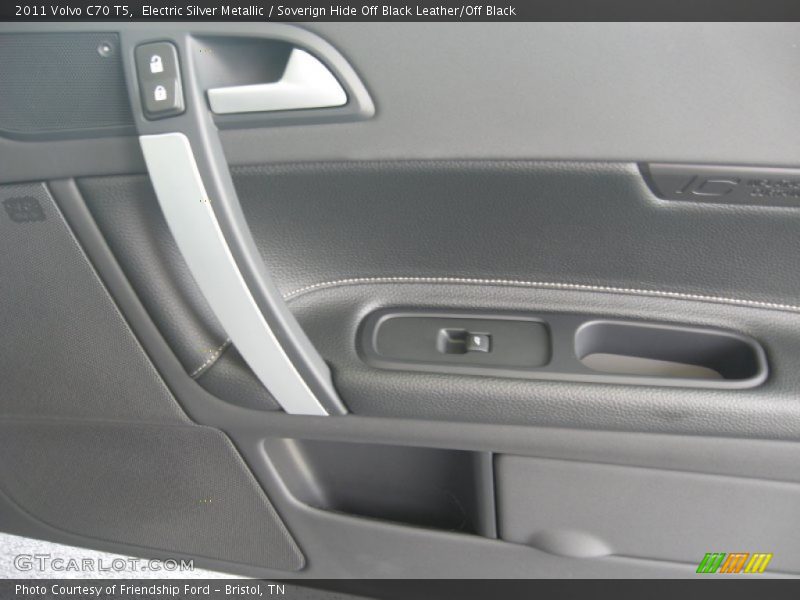 Electric Silver Metallic / Soverign Hide Off Black Leather/Off Black 2011 Volvo C70 T5