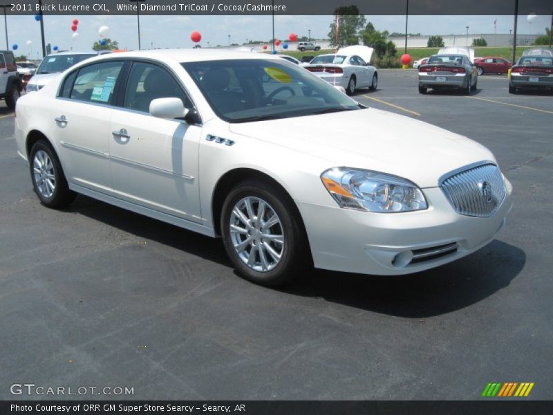White Diamond TriCoat / Cocoa/Cashmere 2011 Buick Lucerne CXL