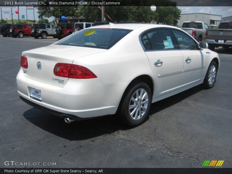 White Diamond TriCoat / Cocoa/Cashmere 2011 Buick Lucerne CXL