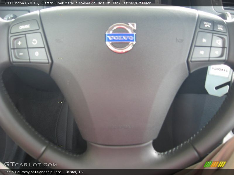 Electric Silver Metallic / Soverign Hide Off Black Leather/Off Black 2011 Volvo C70 T5