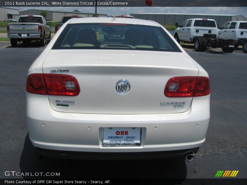 White Diamond TriCoat / Cocoa/Cashmere 2011 Buick Lucerne CXL