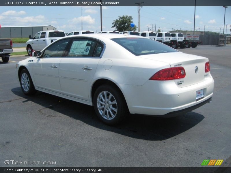 White Diamond TriCoat / Cocoa/Cashmere 2011 Buick Lucerne CXL