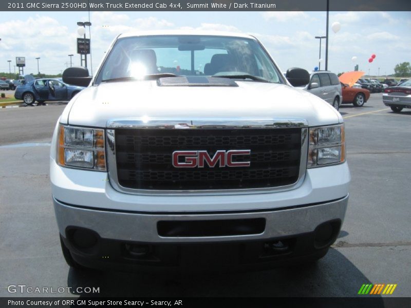 Summit White / Dark Titanium 2011 GMC Sierra 2500HD Work Truck Extended Cab 4x4