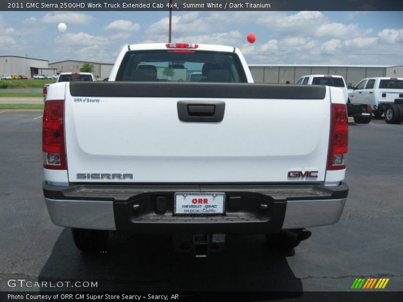 Summit White / Dark Titanium 2011 GMC Sierra 2500HD Work Truck Extended Cab 4x4