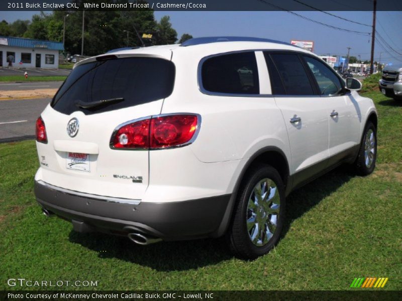 White Diamond Tricoat / Cashmere/Cocoa 2011 Buick Enclave CXL