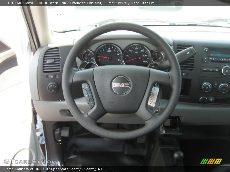 Summit White / Dark Titanium 2011 GMC Sierra 2500HD Work Truck Extended Cab 4x4