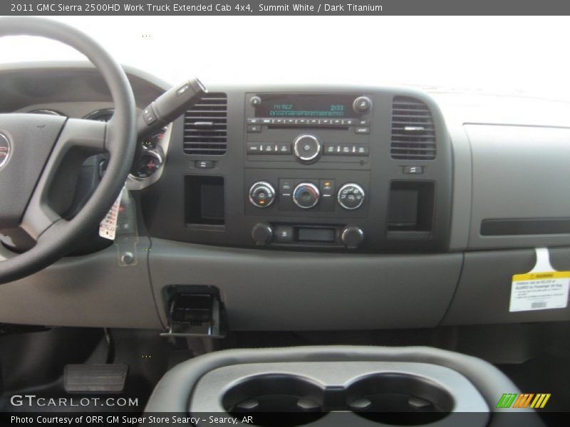 Summit White / Dark Titanium 2011 GMC Sierra 2500HD Work Truck Extended Cab 4x4