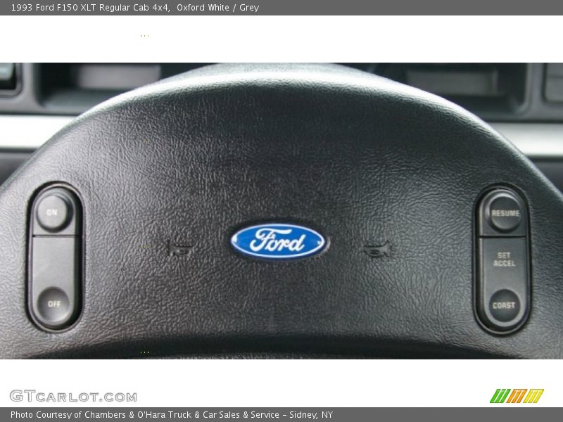 Oxford White / Grey 1993 Ford F150 XLT Regular Cab 4x4