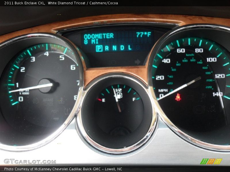 White Diamond Tricoat / Cashmere/Cocoa 2011 Buick Enclave CXL