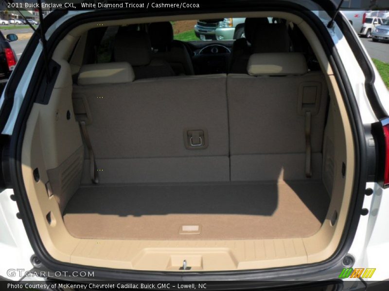 White Diamond Tricoat / Cashmere/Cocoa 2011 Buick Enclave CXL