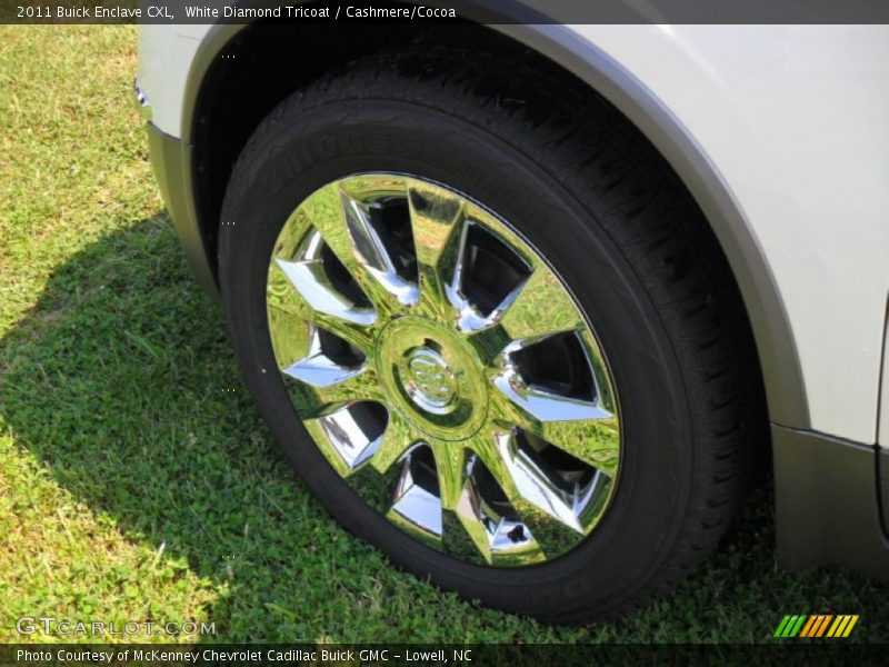 White Diamond Tricoat / Cashmere/Cocoa 2011 Buick Enclave CXL