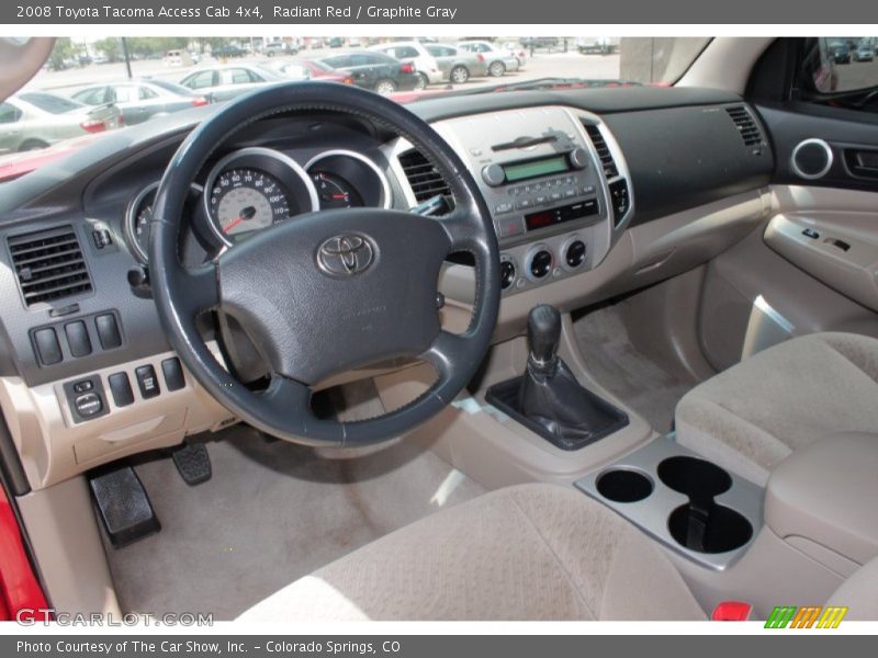 Radiant Red / Graphite Gray 2008 Toyota Tacoma Access Cab 4x4