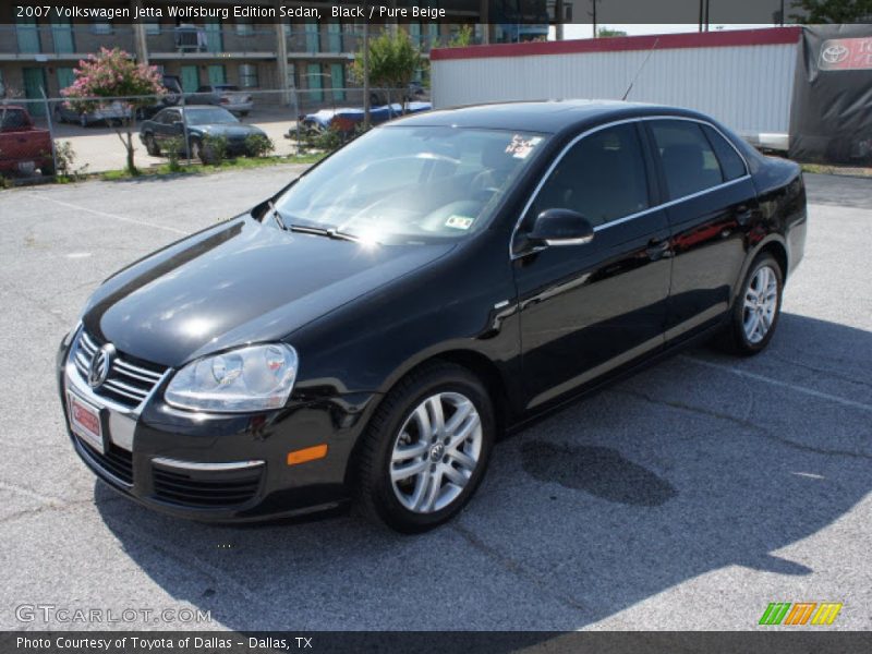 Black / Pure Beige 2007 Volkswagen Jetta Wolfsburg Edition Sedan