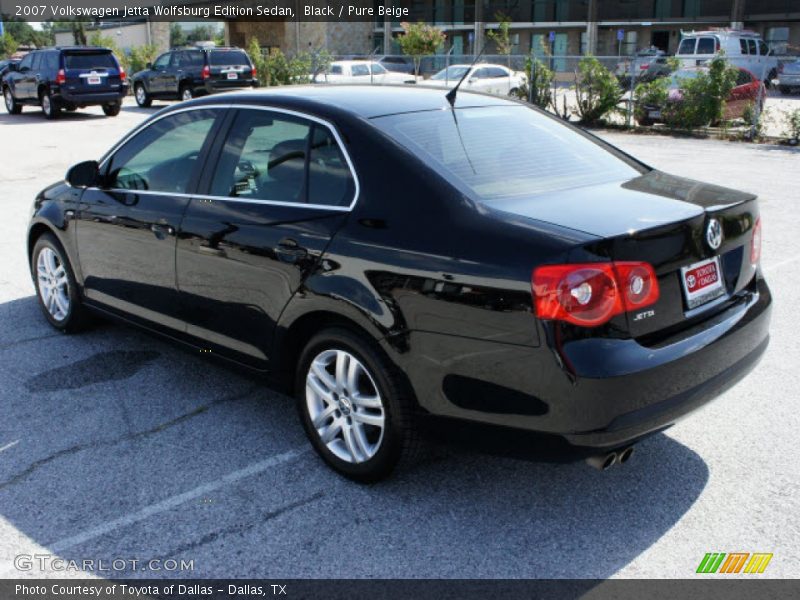 Black / Pure Beige 2007 Volkswagen Jetta Wolfsburg Edition Sedan