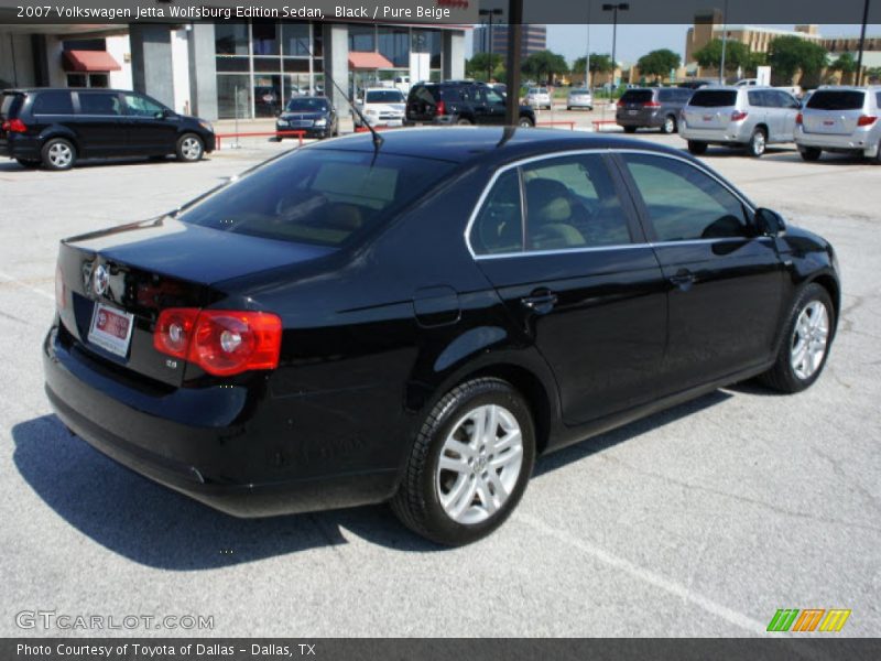 Black / Pure Beige 2007 Volkswagen Jetta Wolfsburg Edition Sedan