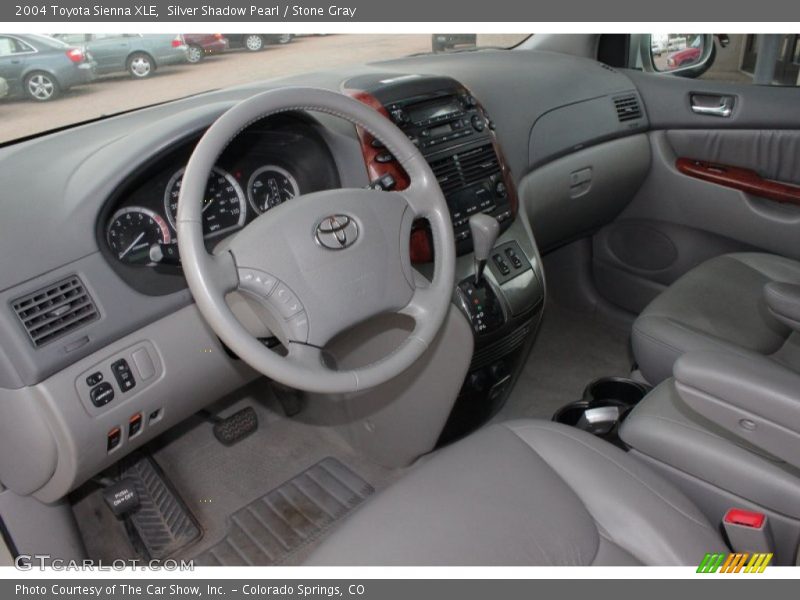 Silver Shadow Pearl / Stone Gray 2004 Toyota Sienna XLE