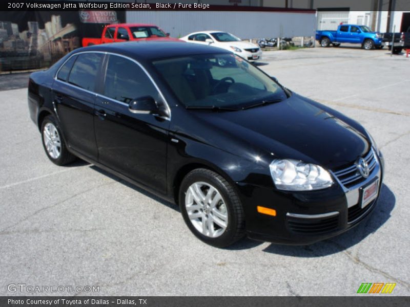 Black / Pure Beige 2007 Volkswagen Jetta Wolfsburg Edition Sedan