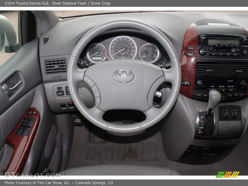 Silver Shadow Pearl / Stone Gray 2004 Toyota Sienna XLE