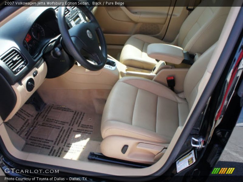 Black / Pure Beige 2007 Volkswagen Jetta Wolfsburg Edition Sedan