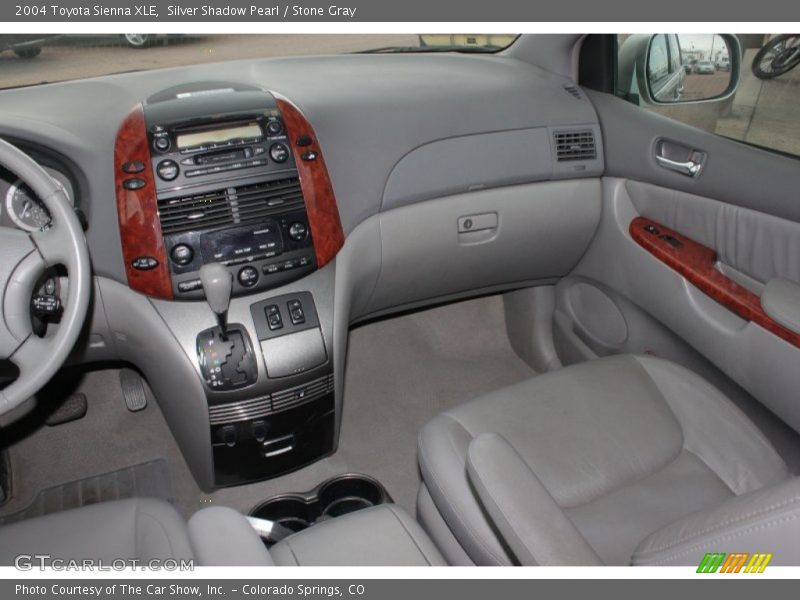 Silver Shadow Pearl / Stone Gray 2004 Toyota Sienna XLE