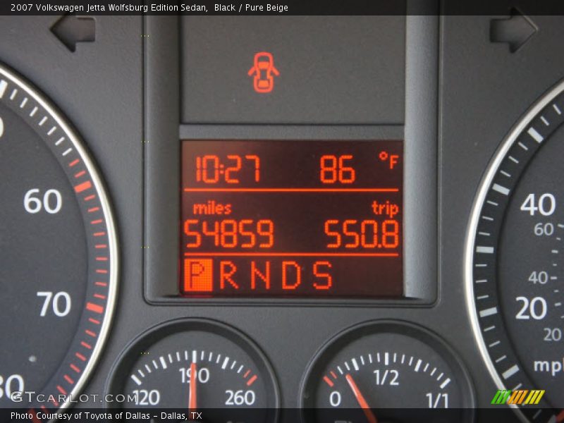 Black / Pure Beige 2007 Volkswagen Jetta Wolfsburg Edition Sedan